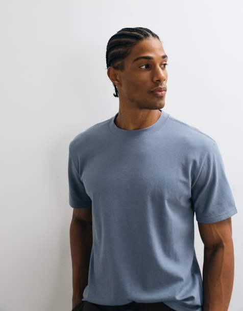 Hollister - Everyday - Ruimvallend T-shirt in blauw - view 1