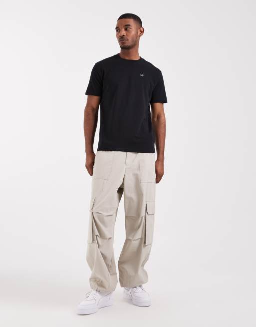 Hollister – Everyday – Svart t-shirt med ikonlogga, 3 av 5