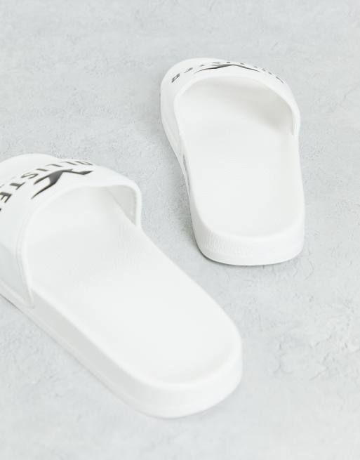 Hollister - Exclusivité ASOS - Claquettes à logo emblématique - Blanc, 4 de 4
