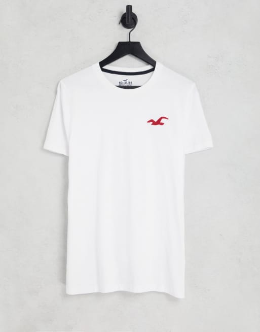 Hollister - Exploded - Hvid T-shirt med ikonlogo