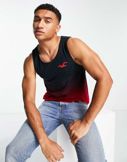 Hollister red 2025 tank top