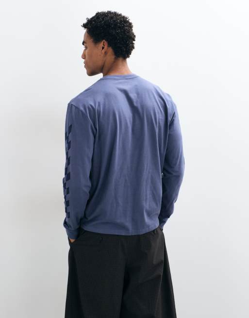 Hollister F1 graphic long sleeve t-shirt in navy, 3 of 5