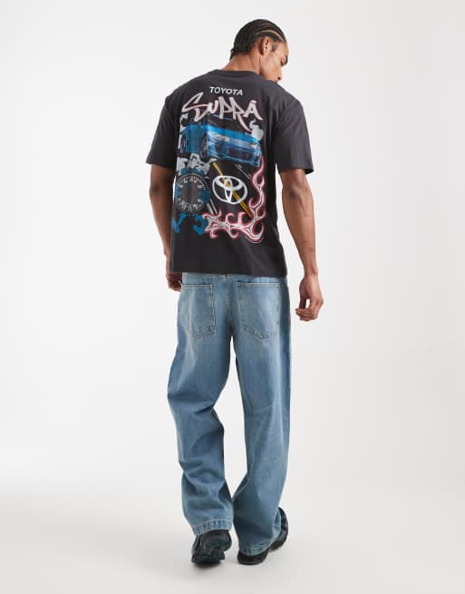 Hollister f1 graphic t-shirt in black, 2 of 5