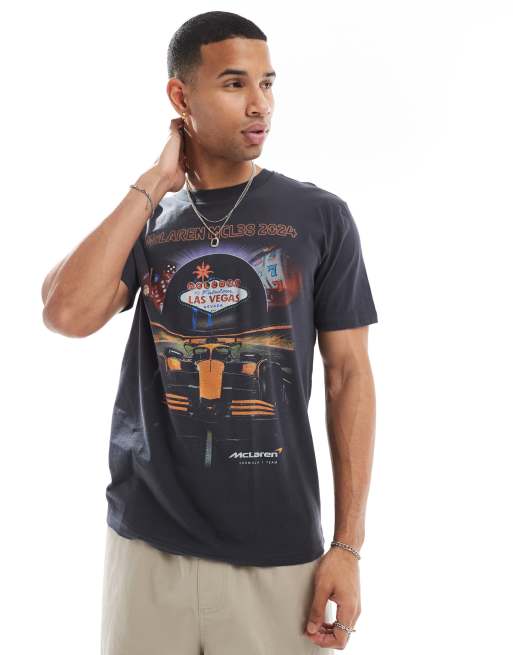 Hollister - F1 Vegas - T-shirt met print in zwart