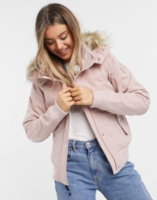 hollister pink coat