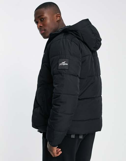 Puffer jacket with fur lining online