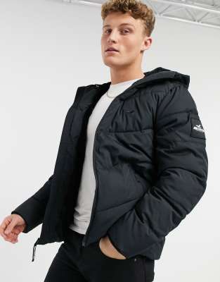 hollister hooded puffer jacket