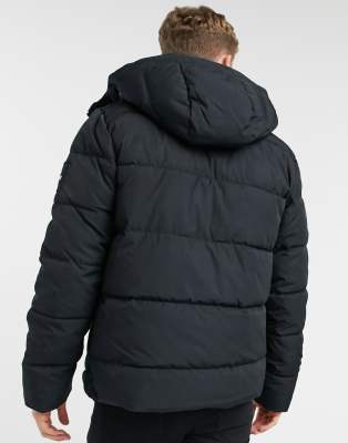 hollister hooded puffer jacket