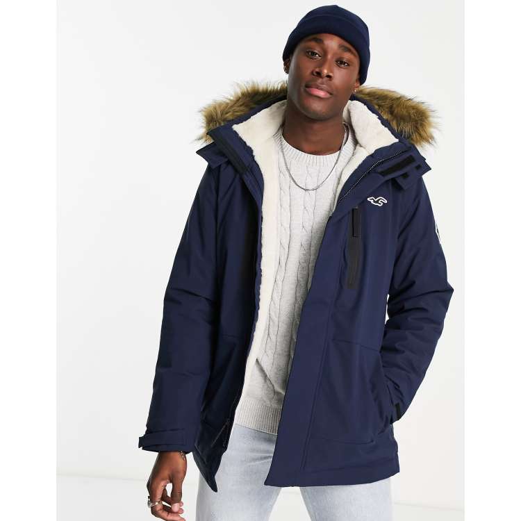 Hollister parka coat sale