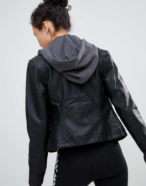 Lederjacke hollister discount