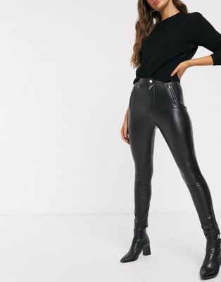 skinny leather trousers