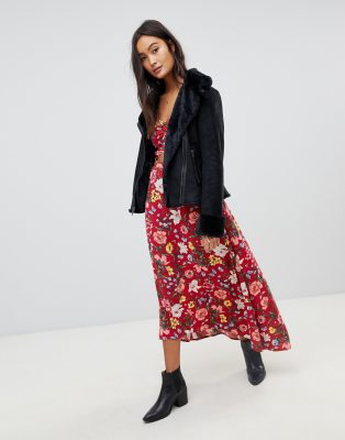 hollister shearling jacket