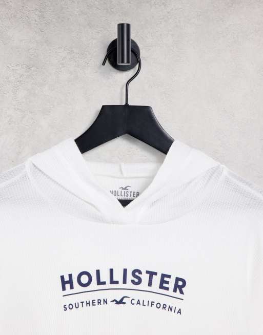 Felpa hollister bianca hotsell