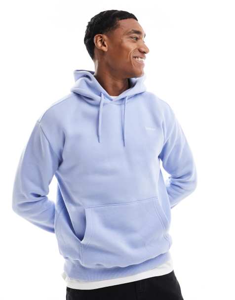 Hollister - Felpa con cappuccio comoda blu con logo piccolo - view 1