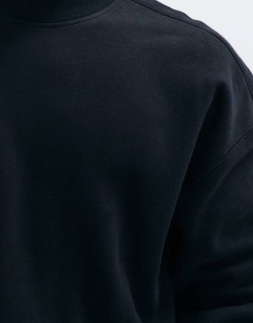 Hollister felpa girocollo squadrata nera, 4 di 5