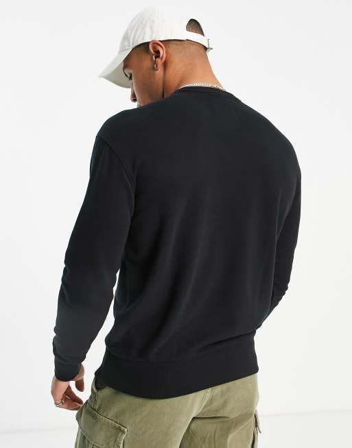 Felpa hollister nera outlet