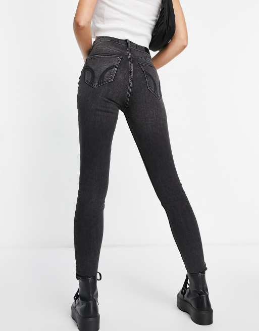 Hollister fit high rise jeans in black