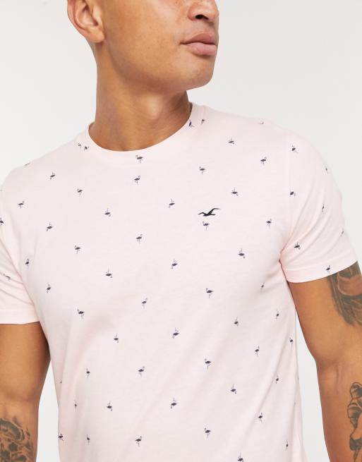 Hollister flamingo on sale shirt