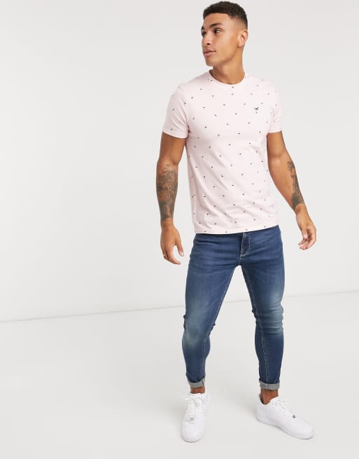 Hollister flamingo shirt hot sale
