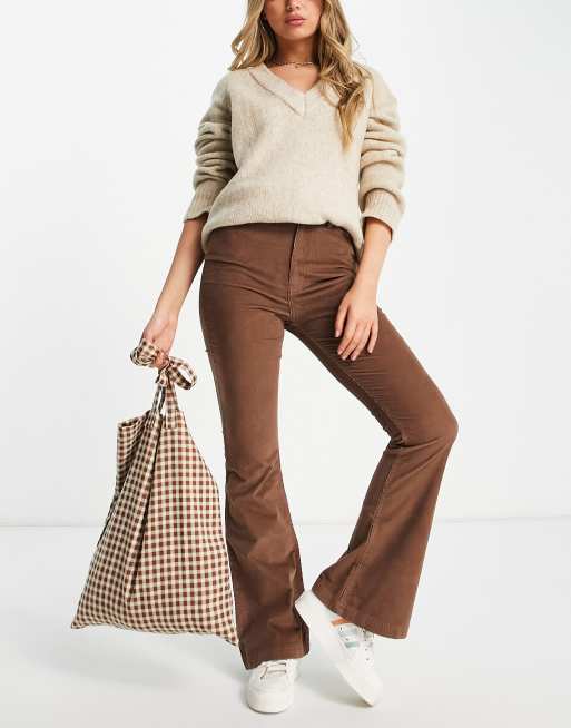 Brown Corduroy Flares — Out of the Blue