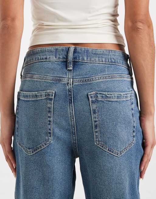 Hollister - Flared jeans met hoge taille in middenblauwe wassing, 5 van 5