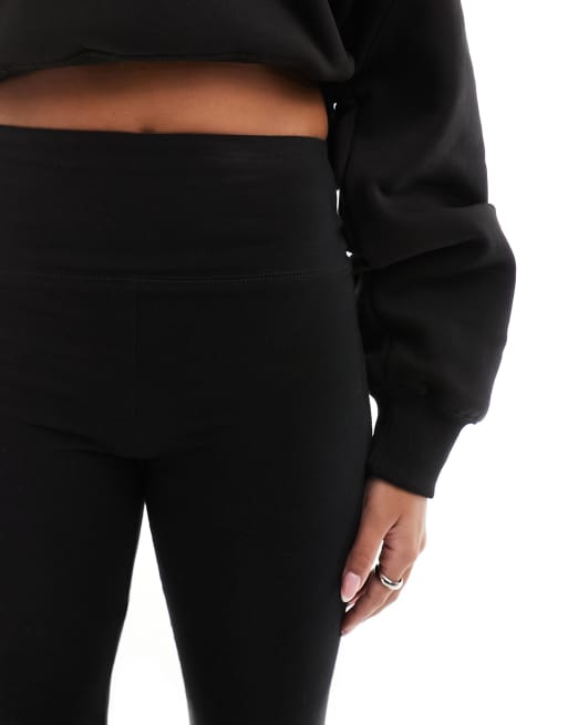 Hollister flared legging in black