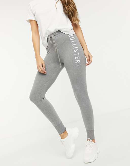 Hollister fleece leggings in grey