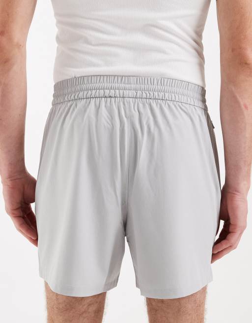 Hollister - Flex - Short tot halverwege de dij met logo in grijs, 4 van 5