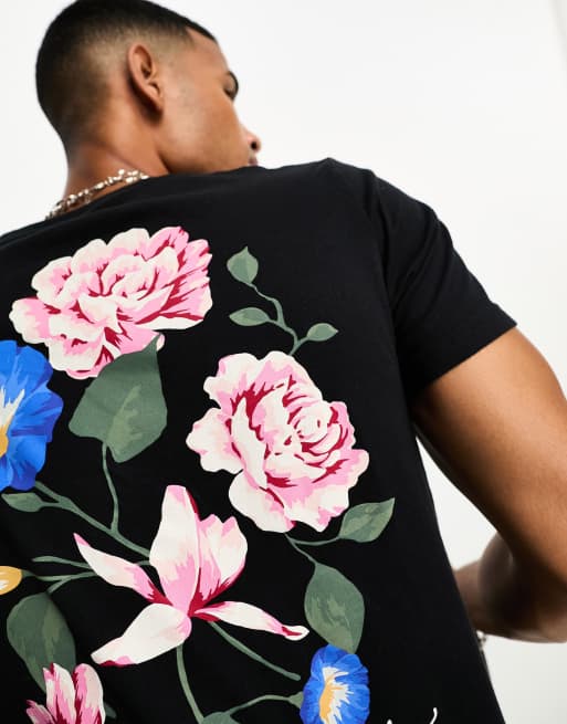 Hollister flower t shirt deals