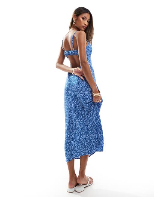 Hollister blue floral dress 2025