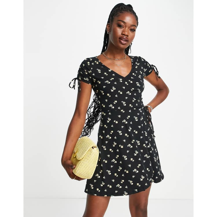 Forever 21 polka dot wrap hot sale dress