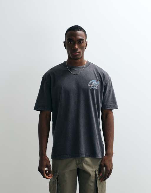 Hollister Ford back graphic t-shirt in charcoal, 5 of 5