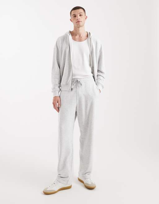 Hollister french terry logo joggers co-ord in grey