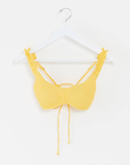 Hollister yellow bikini discount