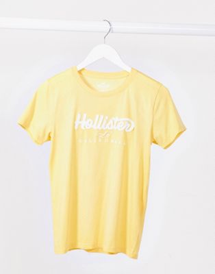 Hollister front logo crew neck t shirt 
