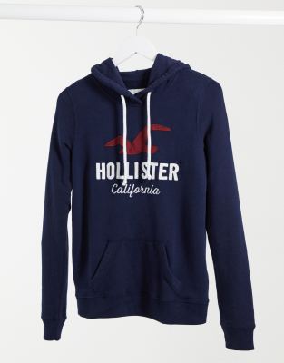 navy hollister hoodie