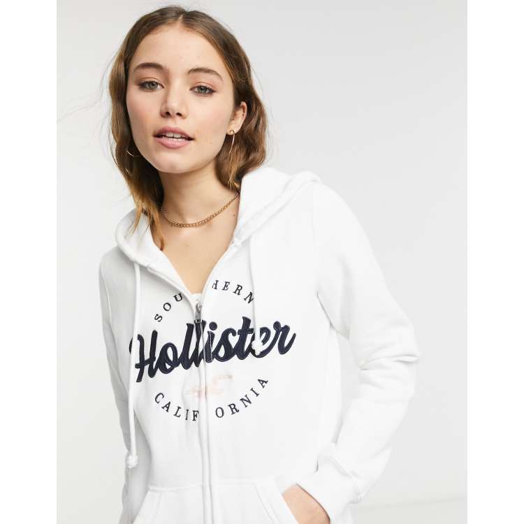 White hollister cheap hoodie womens