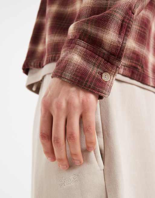Hollister - Geruit overhemd met lange mouwen in rood, 5 van 5