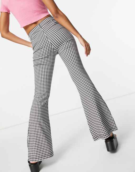 Geruite flared pants hotsell