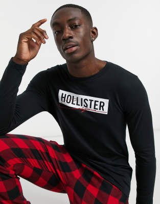 hollister red long sleeve