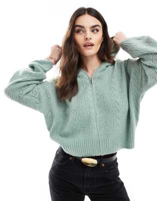 Hollister - Gilet zippé - Vert