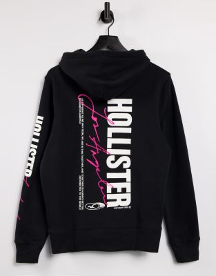 Print logo hotsell graphic hoodie hollister