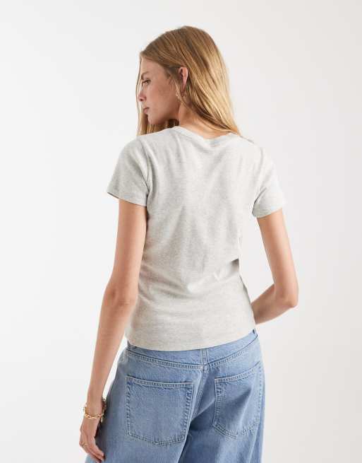 Hollister - Grå baby-T-shirt med grafisk print, 4 af 4