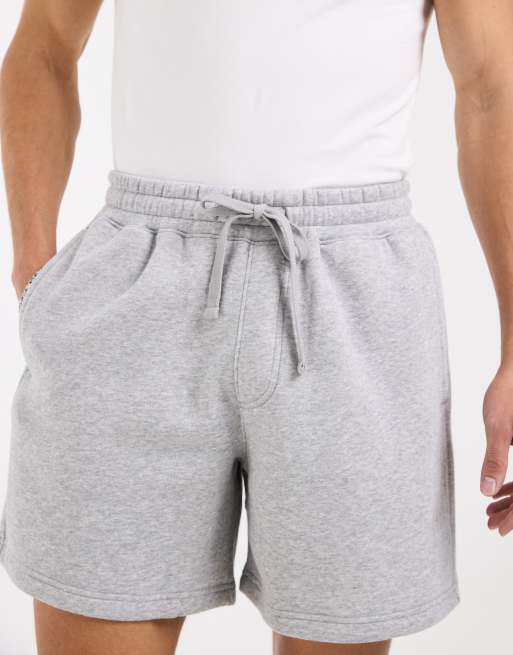 Hollister - Grå baggy shorts i fleece til over knæet, 5 af 5