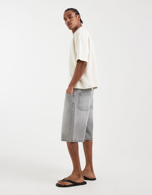Hollister – Grå, extra baggy mjukisbyxor, 2 av 5