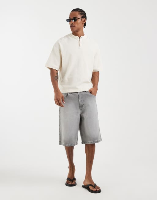 Hollister - Grå super-baggy jorts