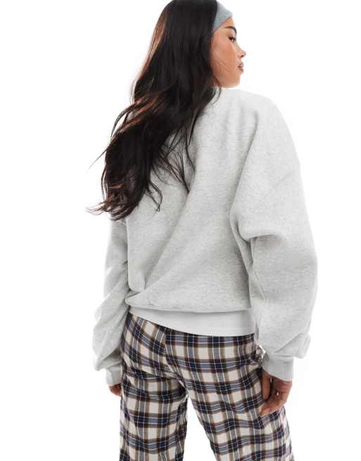 Hollister - Grå sweatshirt med tekstlogo, 4 af 4