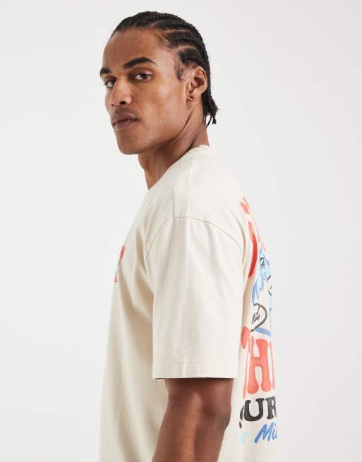 Hollister – Gräddvit t-shirt med tryck baktill, 5 av 5