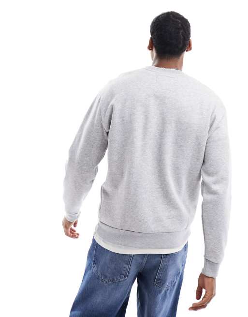 Hollister - Gråmeleret sweatshirt med 'St Thomas'-sejlprint og afslappet pasform, 4 af 4
