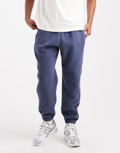 Hollister – Granatowe joggersy baggy typu skater - view 1